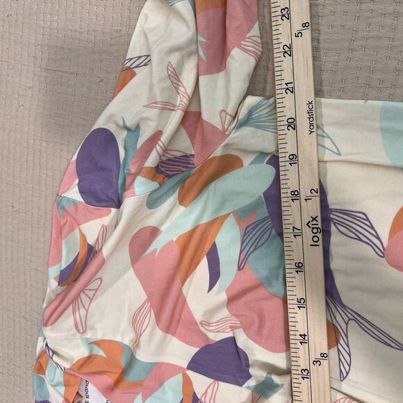 Fighting Eel Koi Fish Bamboo Short Robe Women Sz XS/S Hawaii Comfort Kimono NEW - Picture 14 of 15